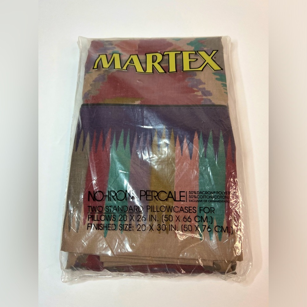 NWT Vintage MARTEX Southwestern Pillow Cases